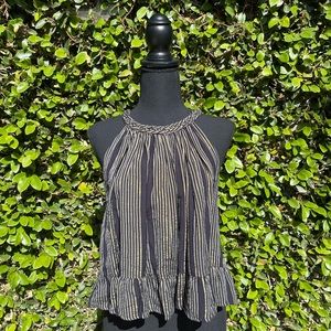 Black and gold top from Apiece Apart